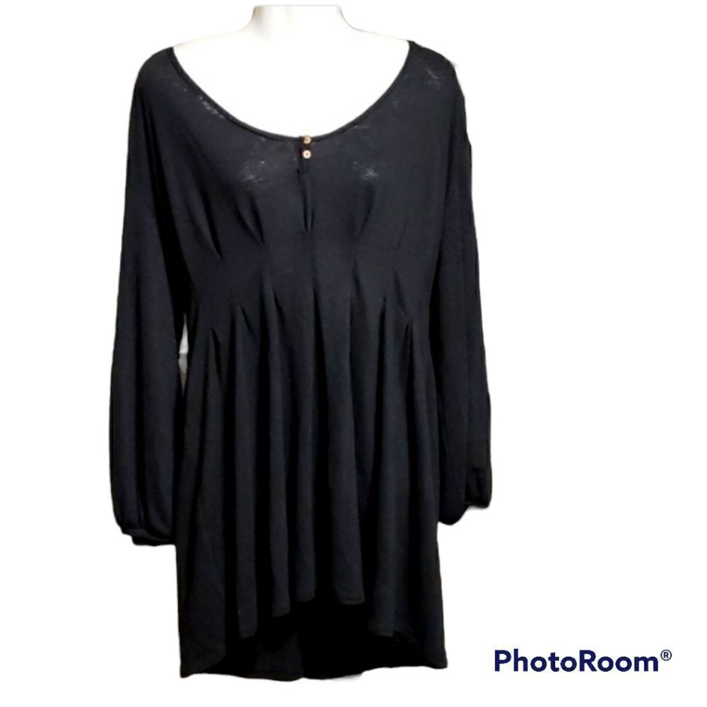 Free People Beach Long Sleeve Babydoll Dress